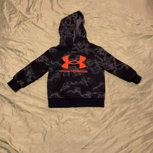 Under Armour Kids' Blue and Orange Hoodie 12M